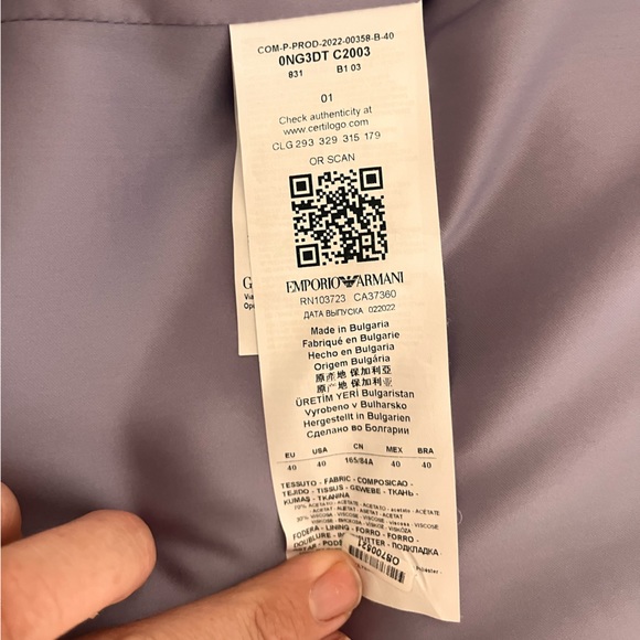 90’s style Emporio Armani Two-Piece Pantsuit - Picture 9 of 9